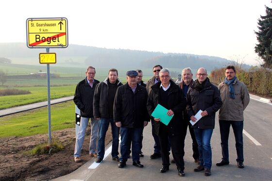 Dieter Ross, Joachim Hewel, Emil Werner, Michael Sauerwein, Frank Lenz, Verkehrsminister Roger Lewentz, Erster Beigeordn
