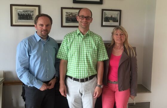 Mike Weiland, Carsten Göller und Evelin Stotz